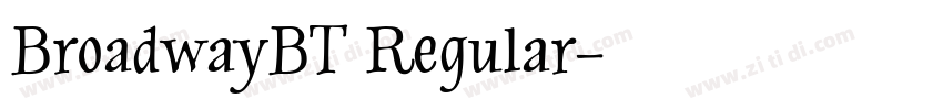 BroadwayBT Regular字体转换